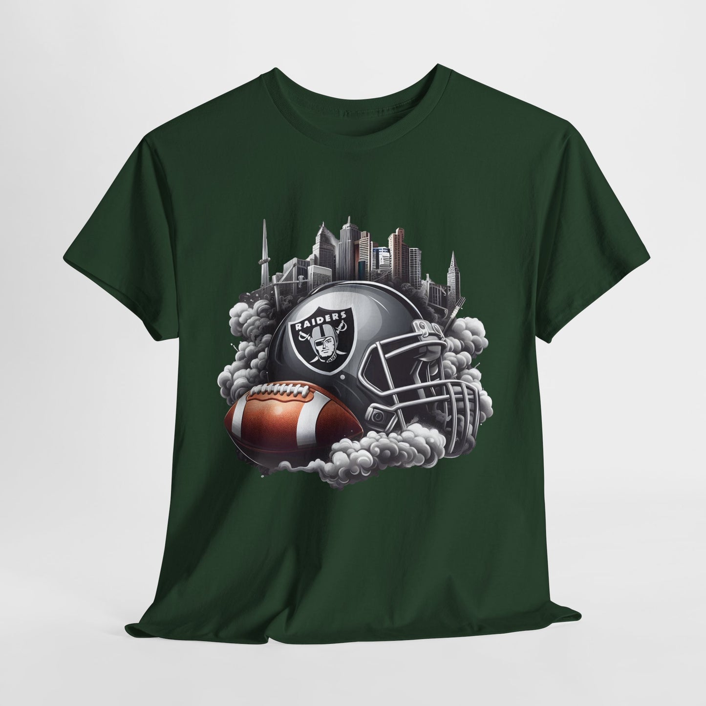 Sports Raiders Football Helmet #1 Unisex Heavy Cotton Tee