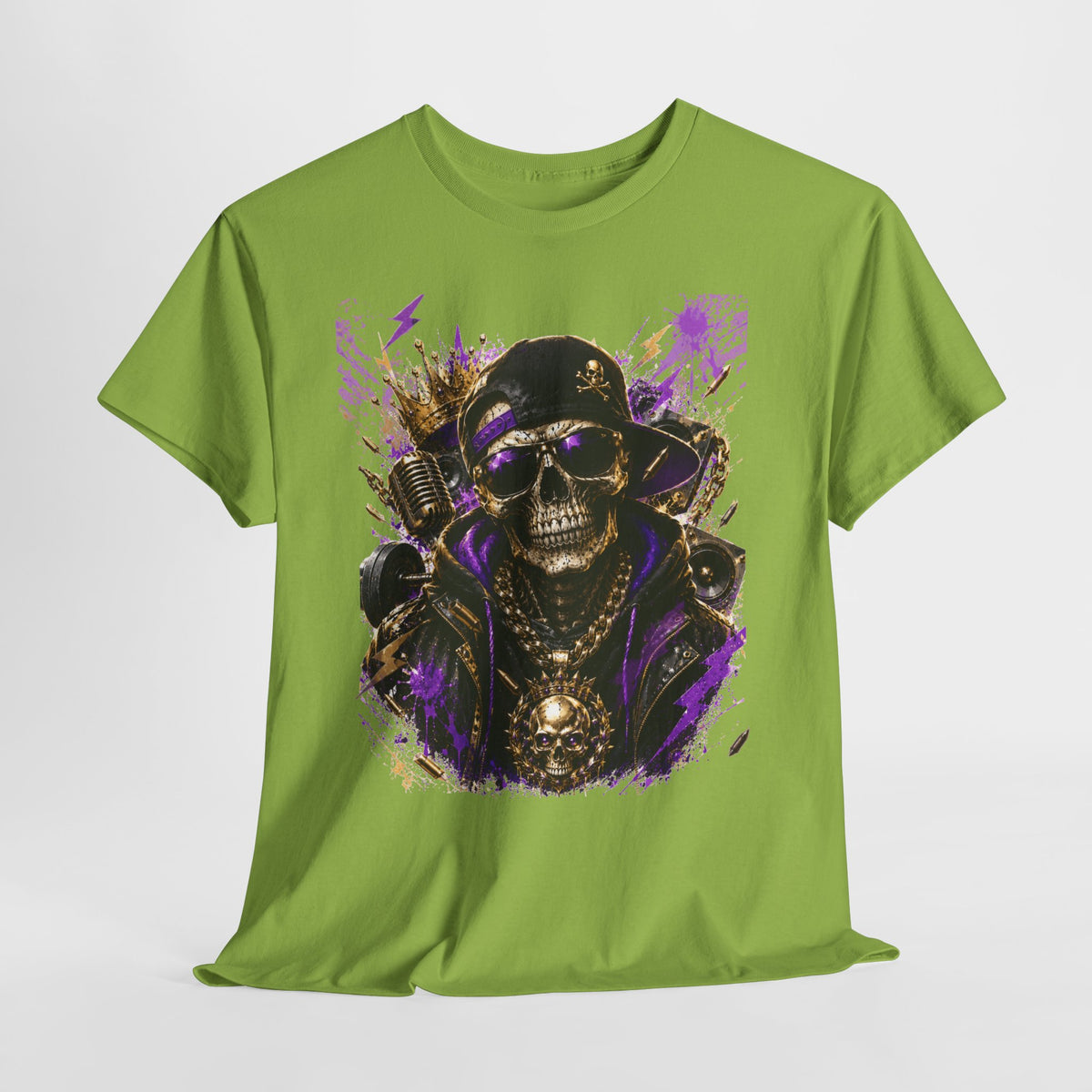 Hip-Hop Skeleton Man #1 Unisex Heavy Cotton Tee
