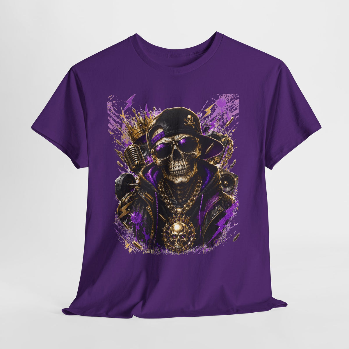 Hip-Hop Skeleton Man #1 Unisex Heavy Cotton Tee