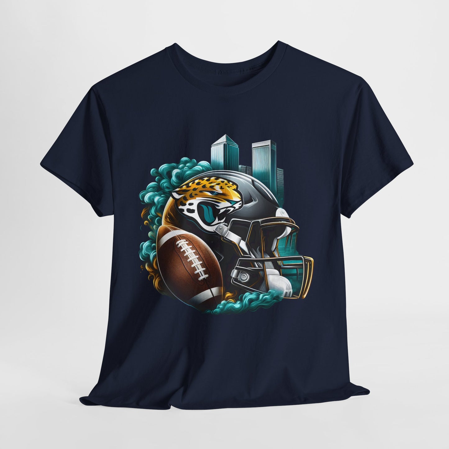 Sports Jaguars Football Helmet #1 Unisex Heavy Cotton Tee