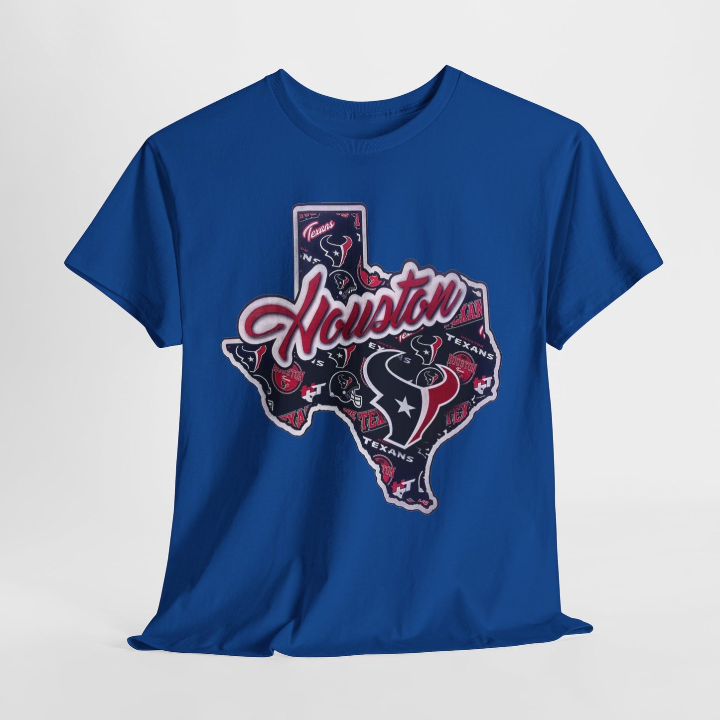 Sports Houston Texans State Logo #1 Unisex Heavy Cotton Tee - 312tshirts 2
