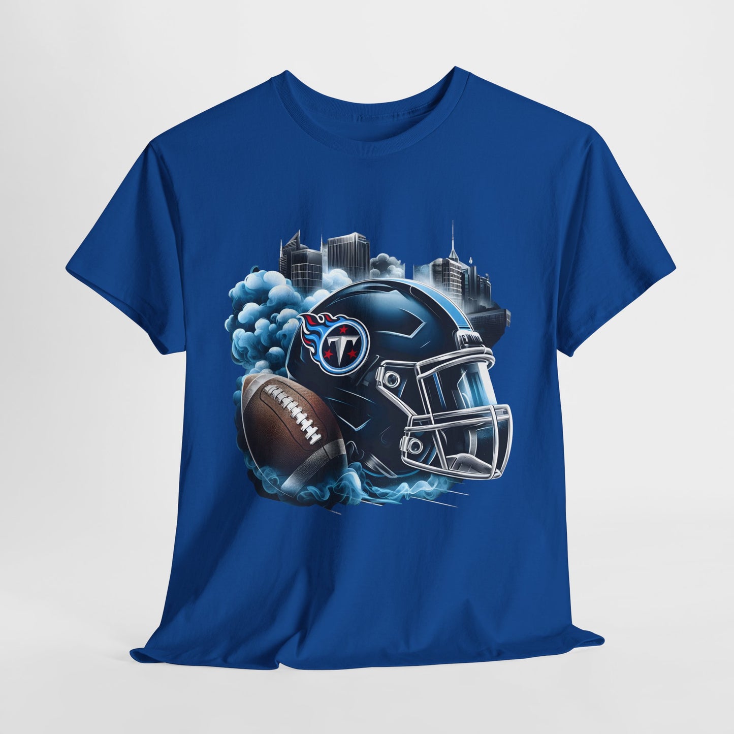 Sports Titans Football Helmet #1 Unisex Heavy Cotton Tee