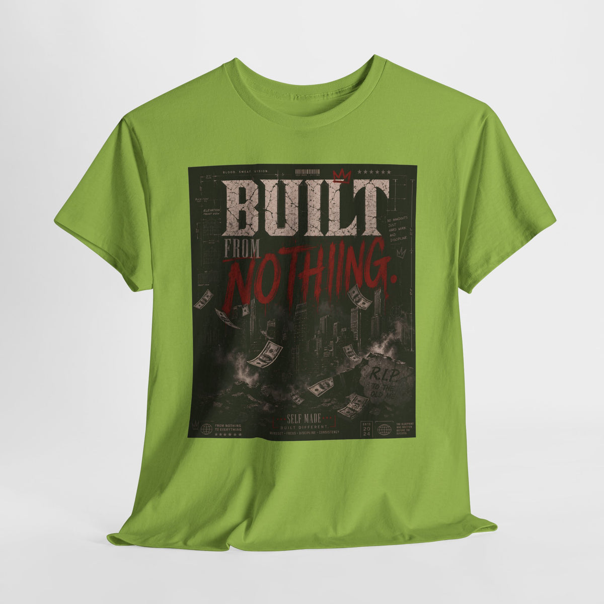 Built From Nothing #1 Unisex Heavy Cotton Tee