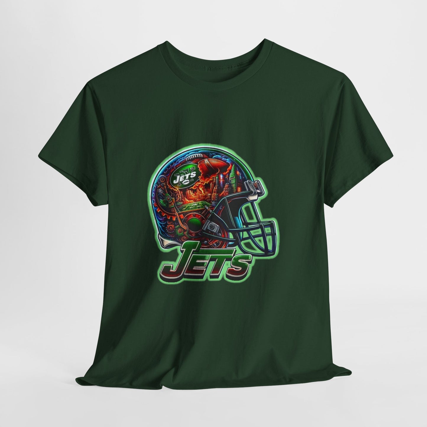 Sports Jets Football Helmet #2 Unisex Heavy Cotton Tee