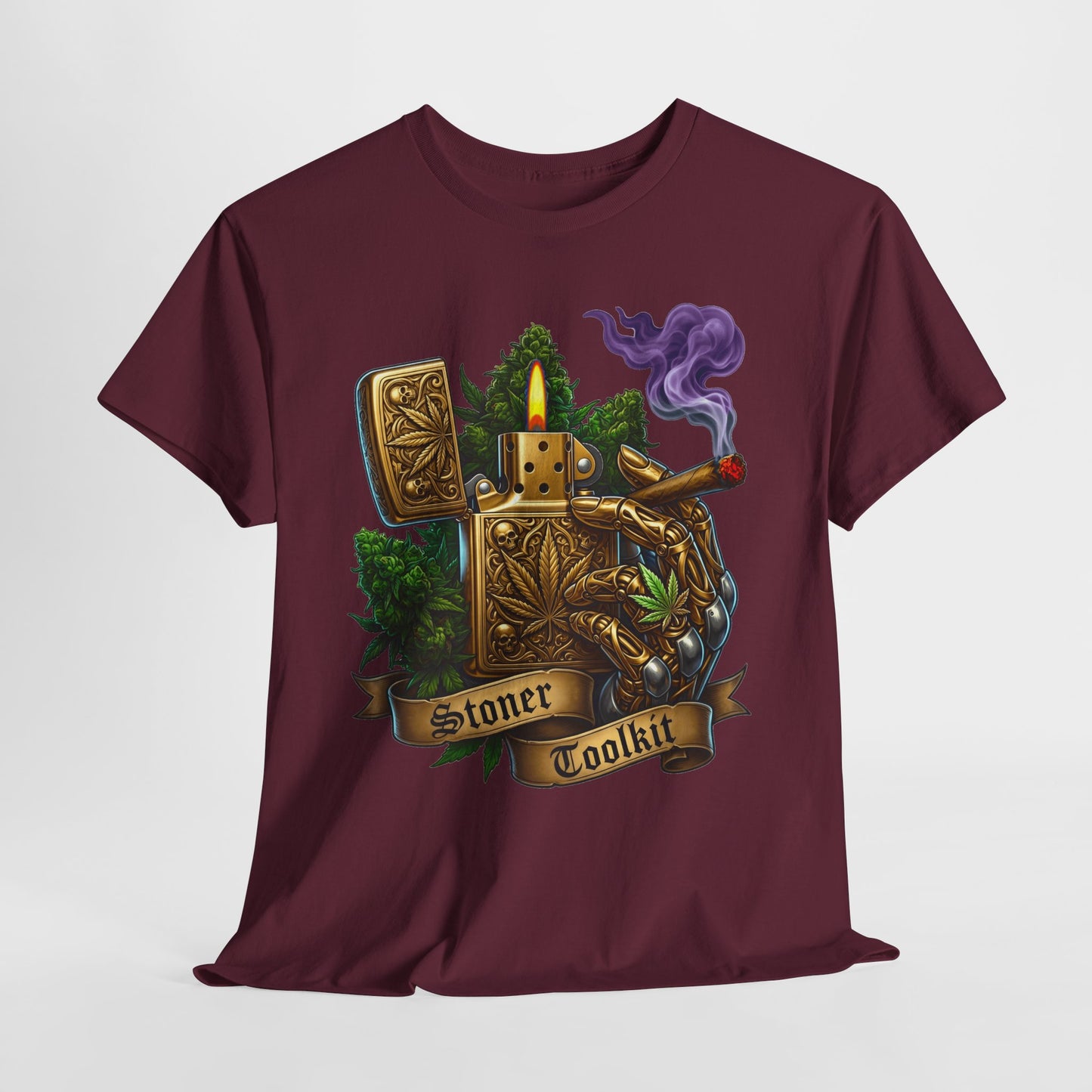 420 Vintage Lighter #1 Unisex Heavy Cotton Tee - 312tshirts 2