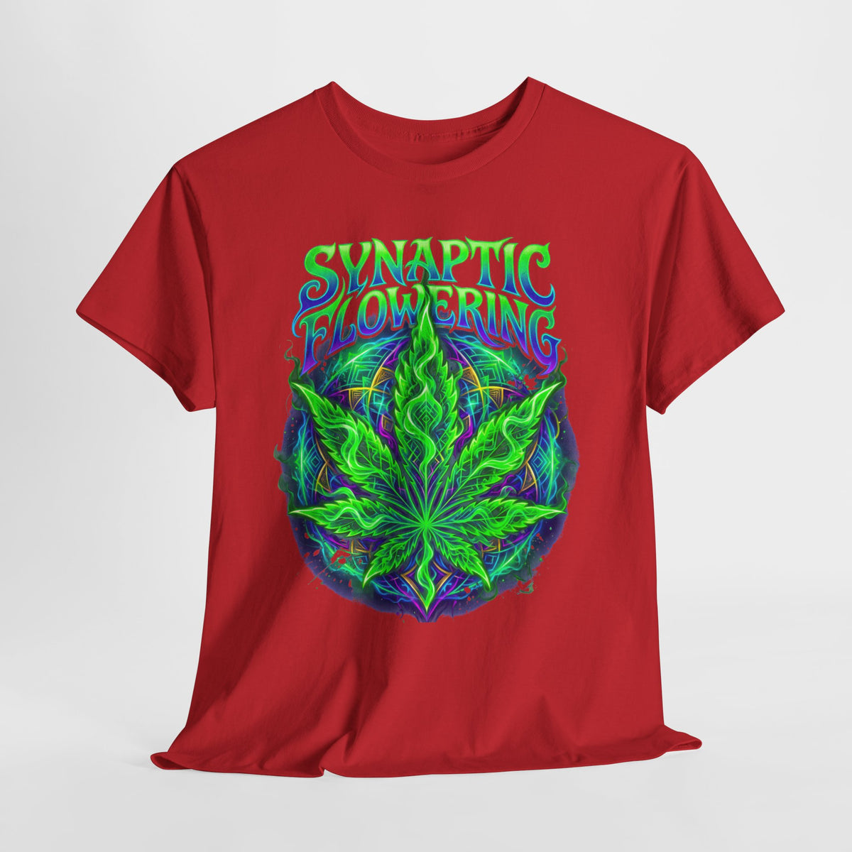 420 Neon Flower #1 Unisex Heavy Cotton Tee