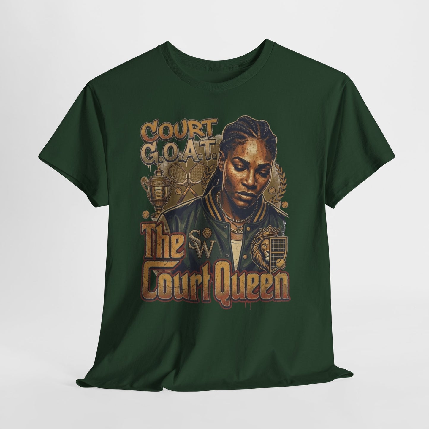 The Court Queen "G.O.A.T." #1 Unisex Heavy Cotton Tee - 312tshirts 2