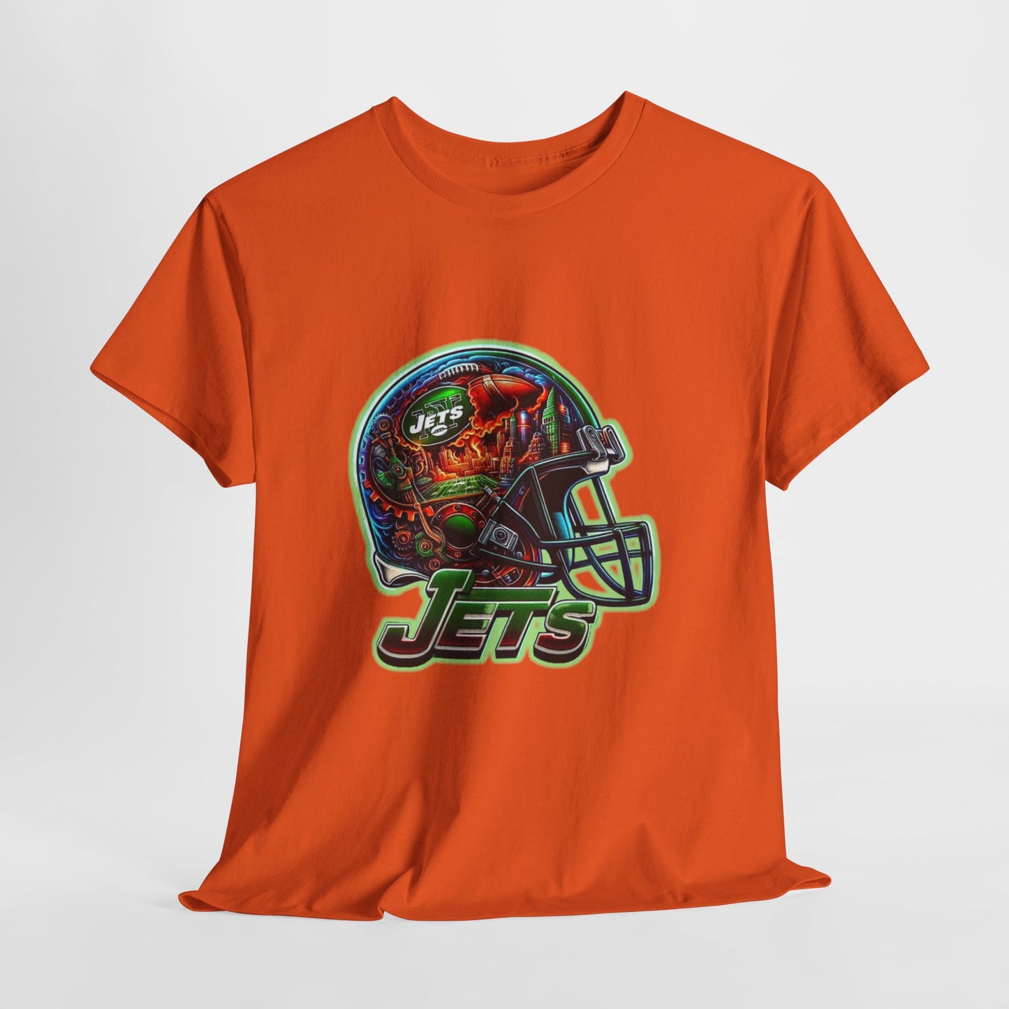 Sports Jets Football Helmet #2 Unisex Heavy Cotton Tee