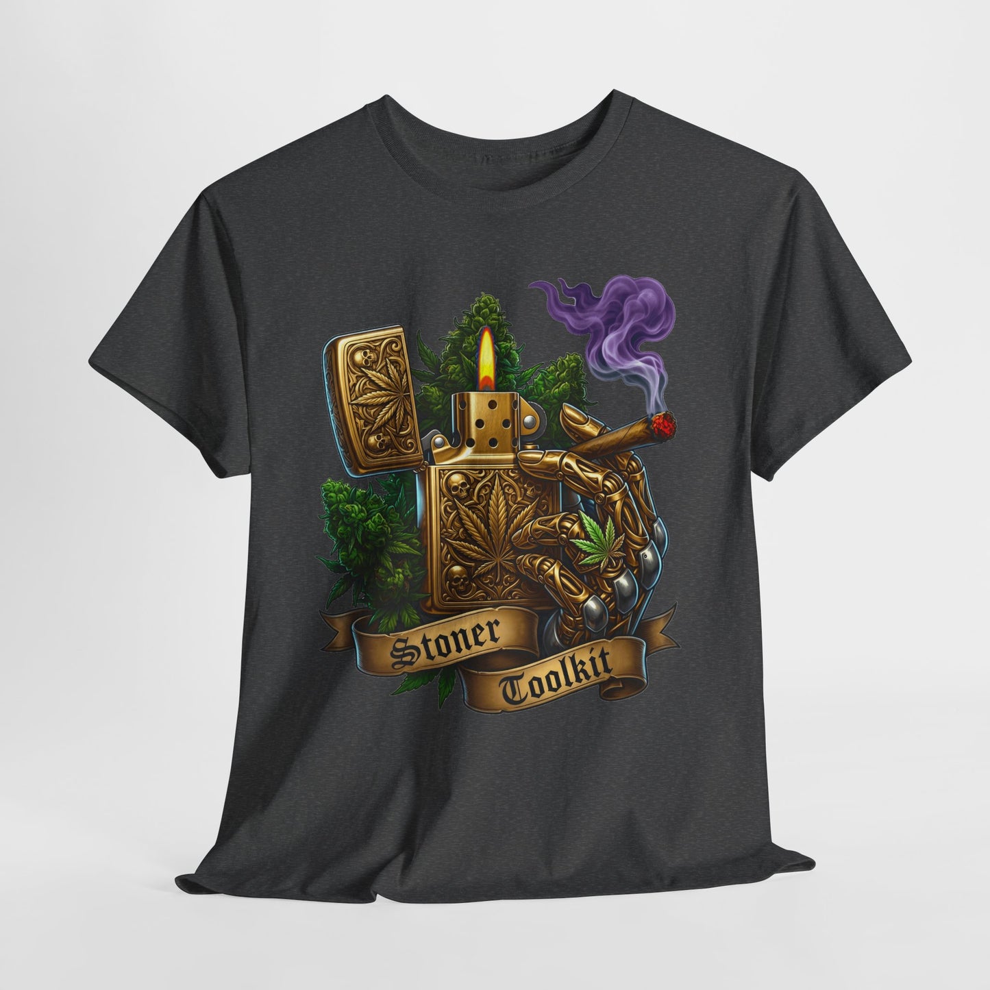 420 Vintage Lighter #1 Unisex Heavy Cotton Tee - 312tshirts 2