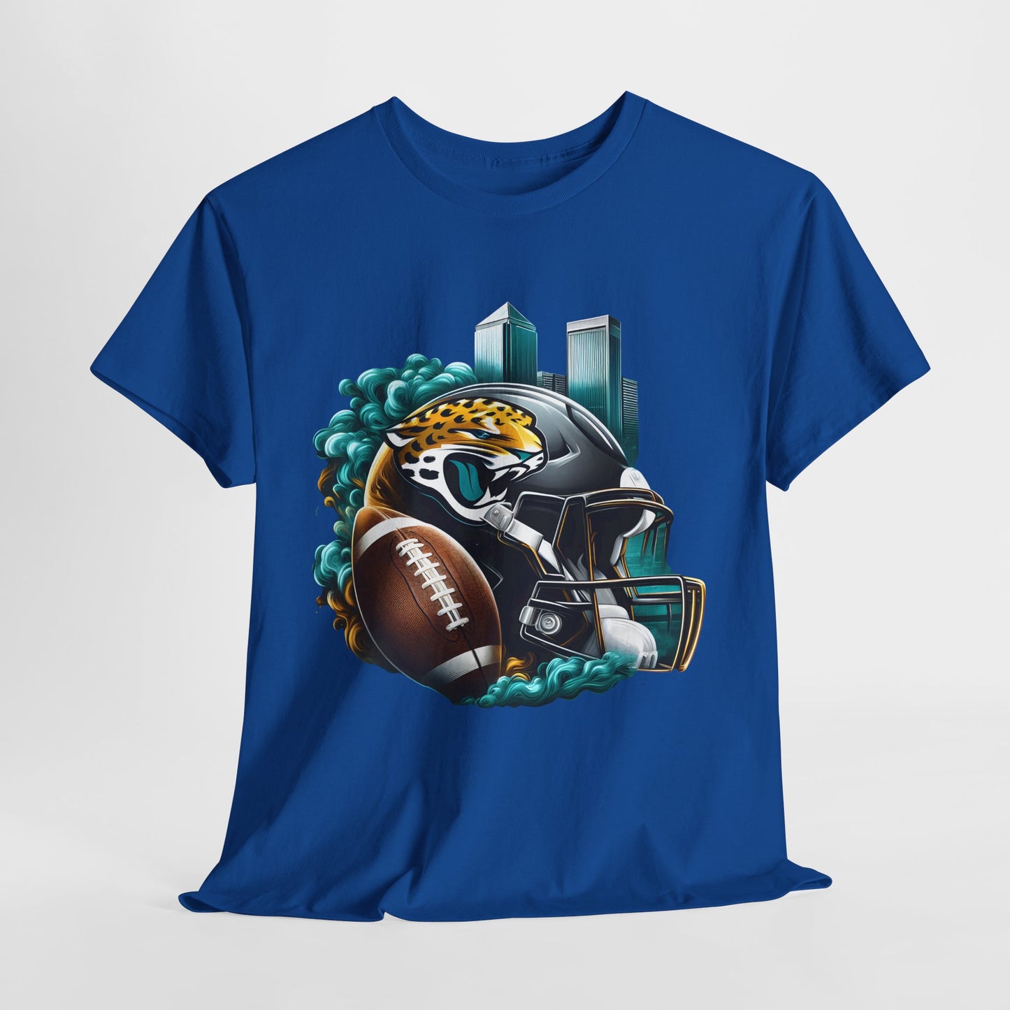 Sports Jaguars Football Helmet #1 Unisex Heavy Cotton Tee