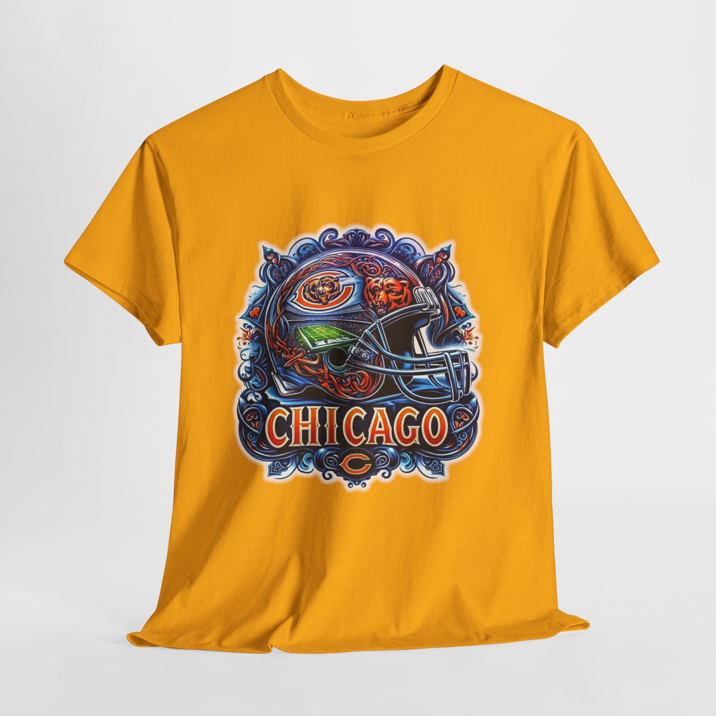 Sports Bears Football Helmet #2 Unisex Heavy Cotton Tee