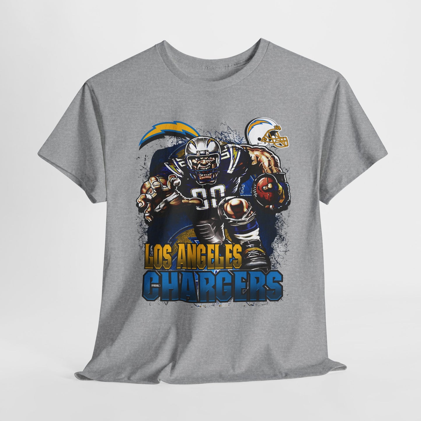 Sports Mascot Los Angeles Chargers Unisex Heavy Cotton Tee - 312tshirts 2