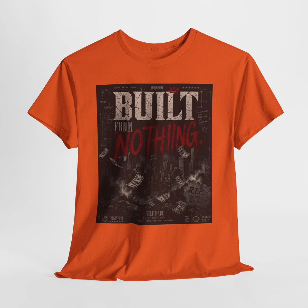 Built From Nothing #1 Unisex Heavy Cotton Tee