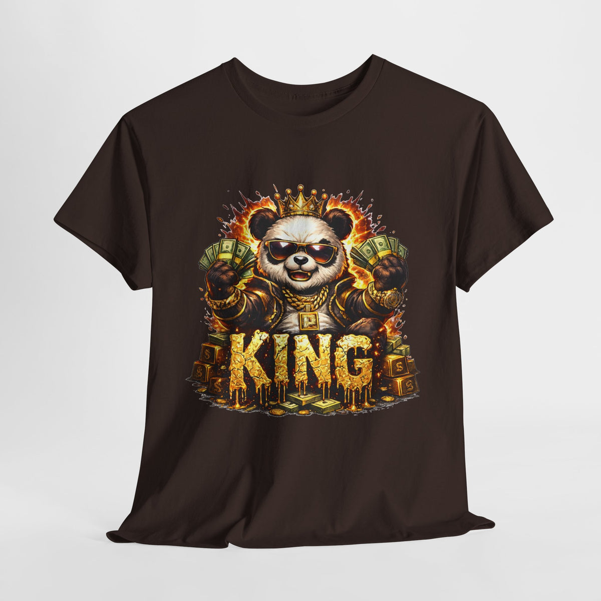 King Panda T-Shirt – Graphic Royalty Panda Tee - 312tshirts 2