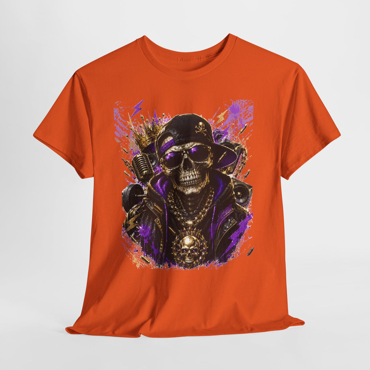 Hip-Hop Skeleton Man #1 Unisex Heavy Cotton Tee