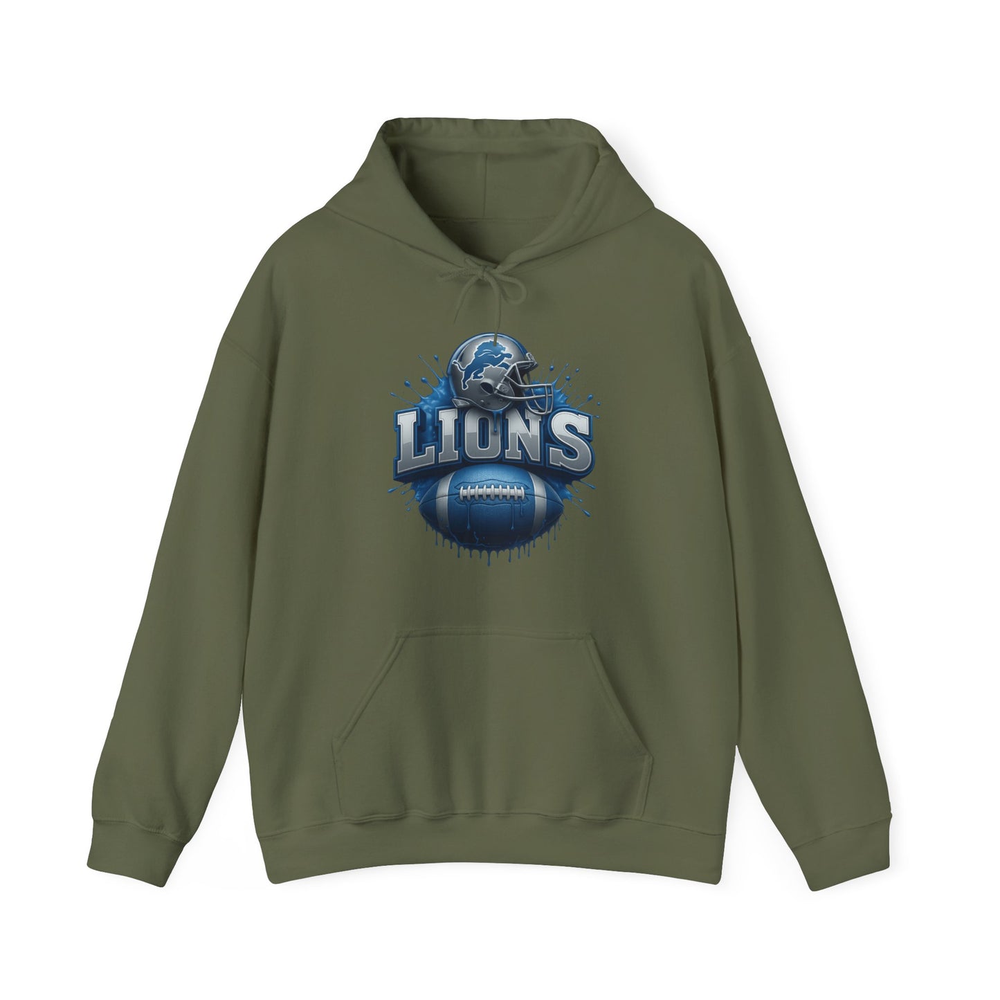 Sports Lions Football Logo #2 Unisex Heavy Sweatshirt Hoodie