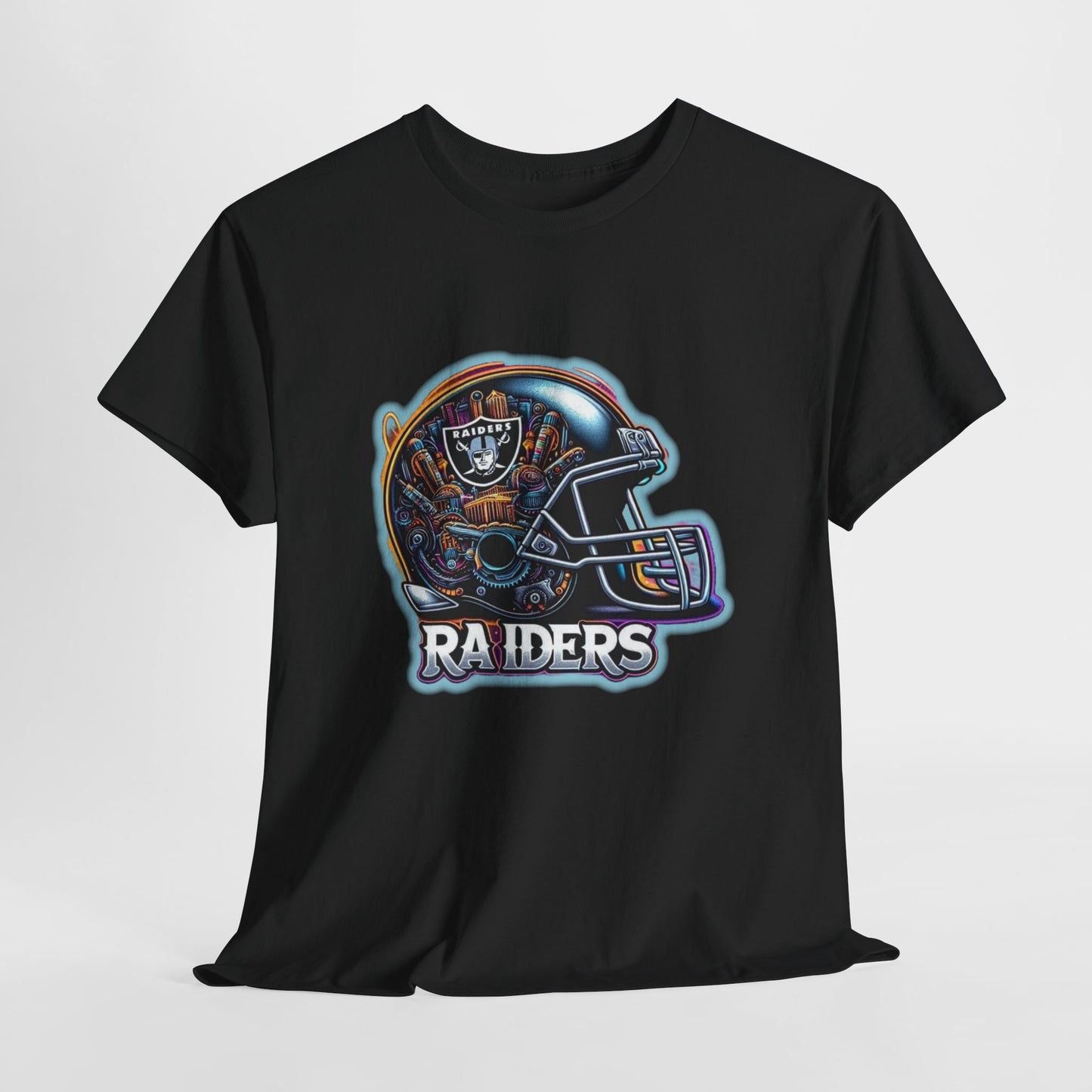 Sports Raiders Football Helmet #2 Unisex Heavy Cotton Tee