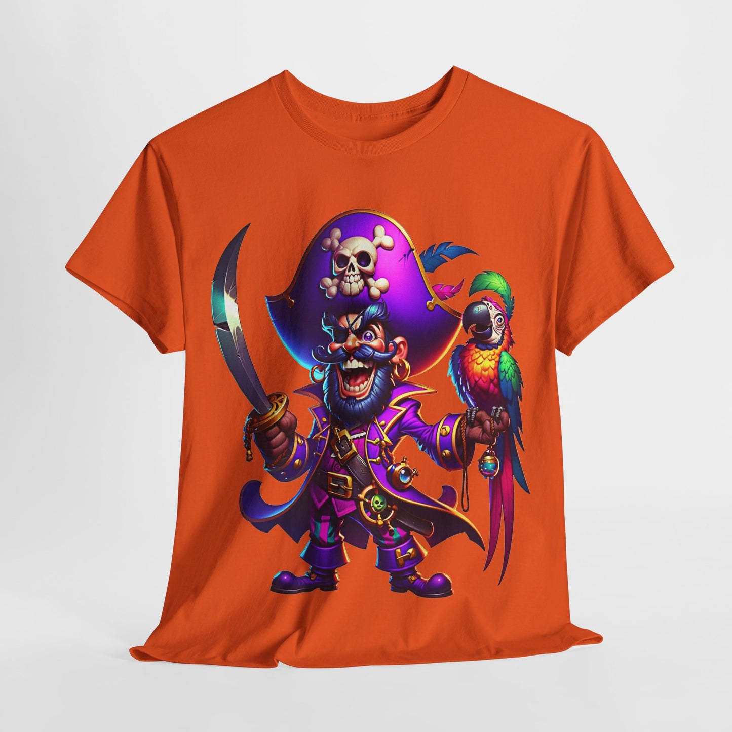 Captain Pirate Unisex Heavy Cotton Tee - 312tshirts 2