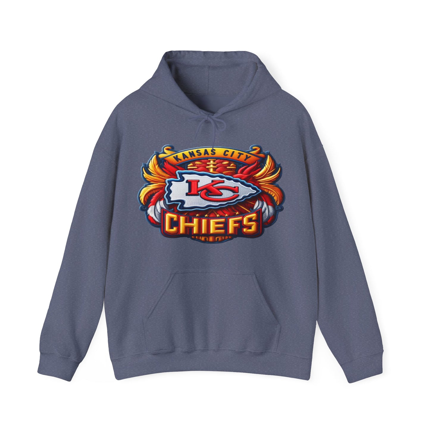 Sports Chiefs Football Logo #1 Unisex Heavy Sweatshirt Hoodie