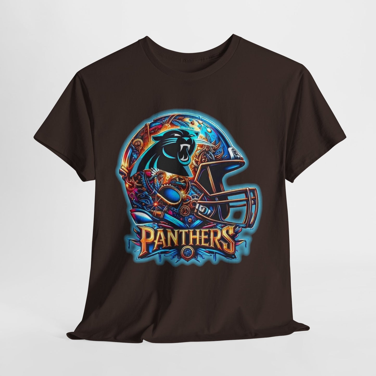 Sports Panthers Football Helmet #2 Unisex Heavy Cotton Tee