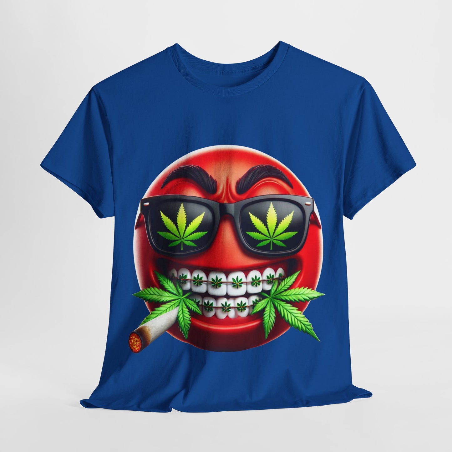 420 Red Emoji #7 Unisex Heavy Cotton Tee - 312tshirts 2