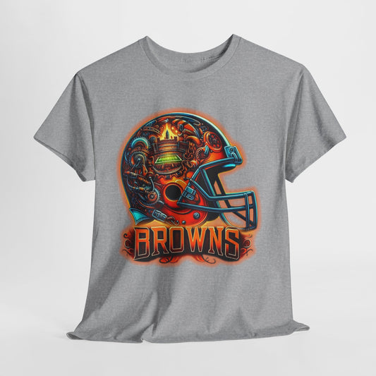 Sports Browns Football Helmet #2 Unisex Heavy Cotton Tee