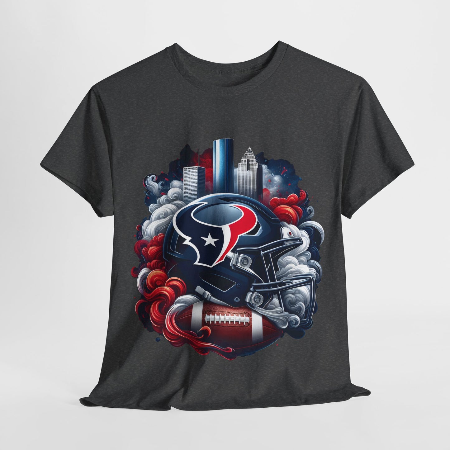 Sports Texans Football Helmet #22 Unisex Heavy Cotton Tee