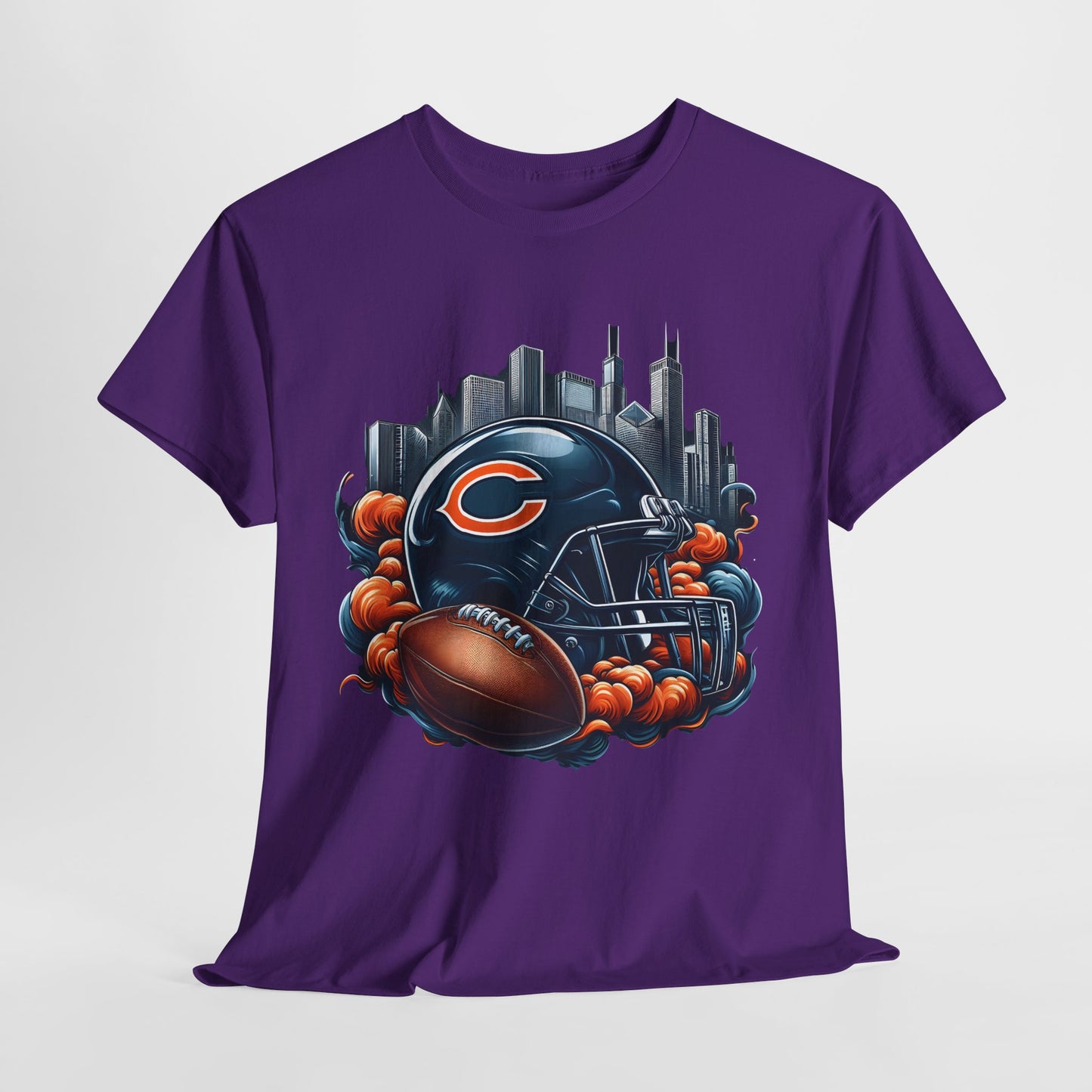 Sports Bears Football Helmet #1 Unisex Heavy Cotton Tee