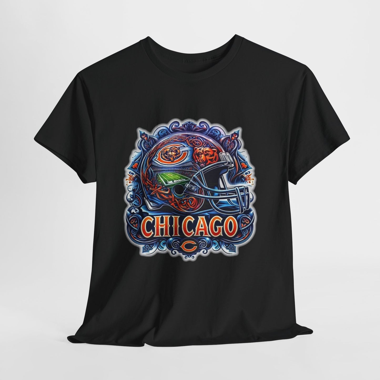 Sports Bears Football Helmet #2 Unisex Heavy Cotton Tee