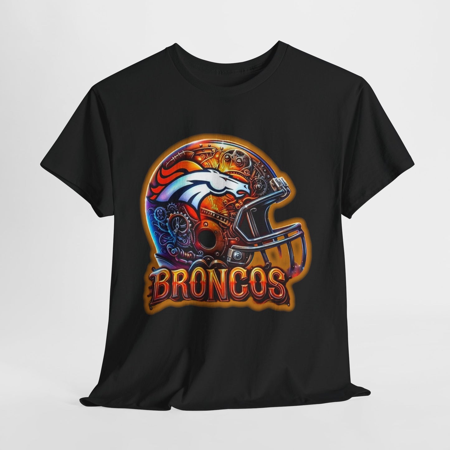 Sports Broncos Football Helmet #2 Unisex Heavy Cotton Tee