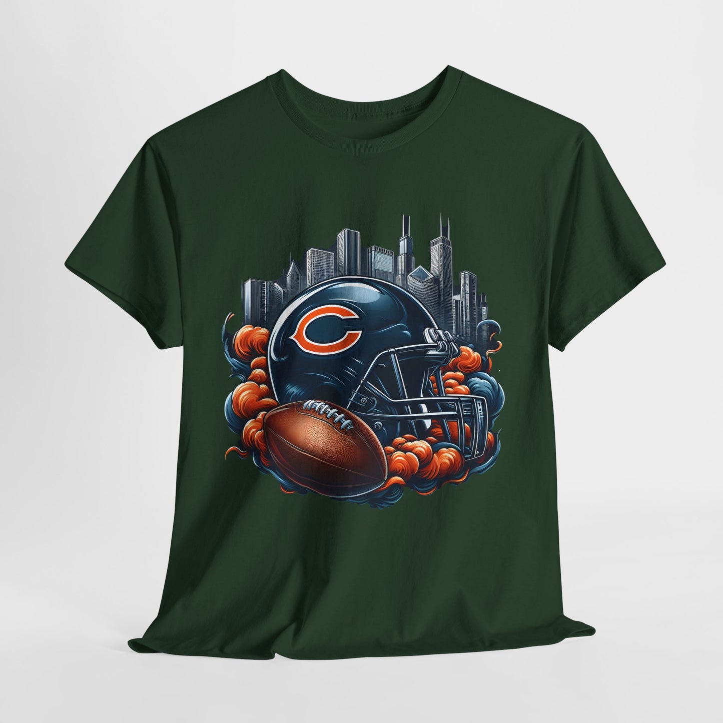 Sports Bears Football Helmet #1 Unisex Heavy Cotton Tee