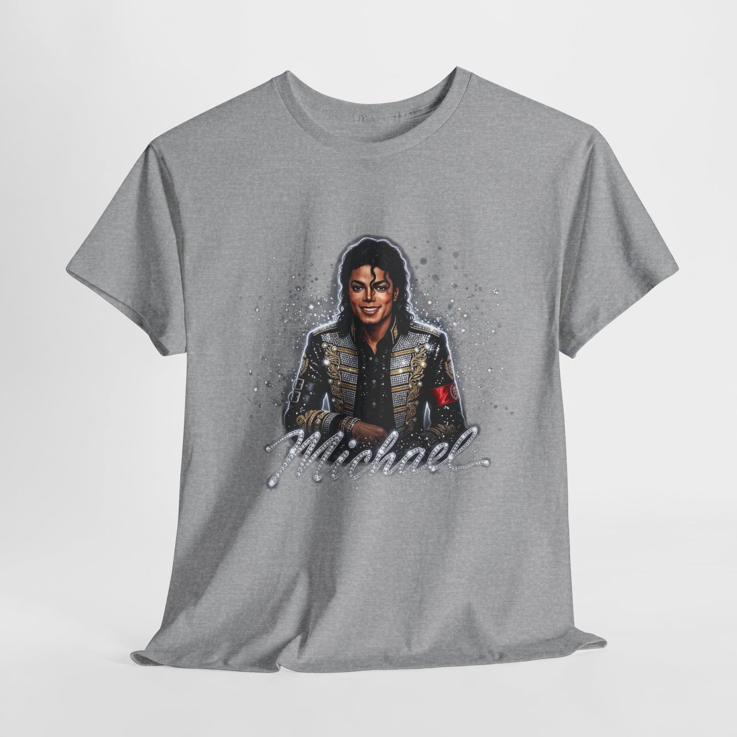 Michael Portrait T‑Shirt — Retro Sparkle Pop Star Tee - 312tshirts 2