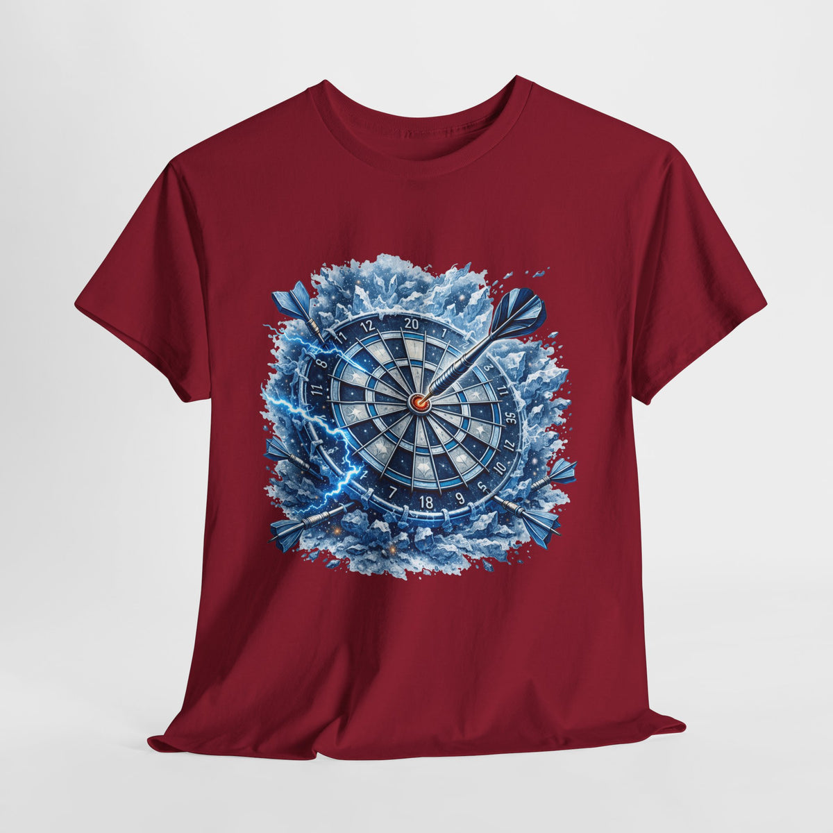 Dartboard Splash T‑Shirt — Bullseye Dart Game Graphic Tee - 312tshirts 2
