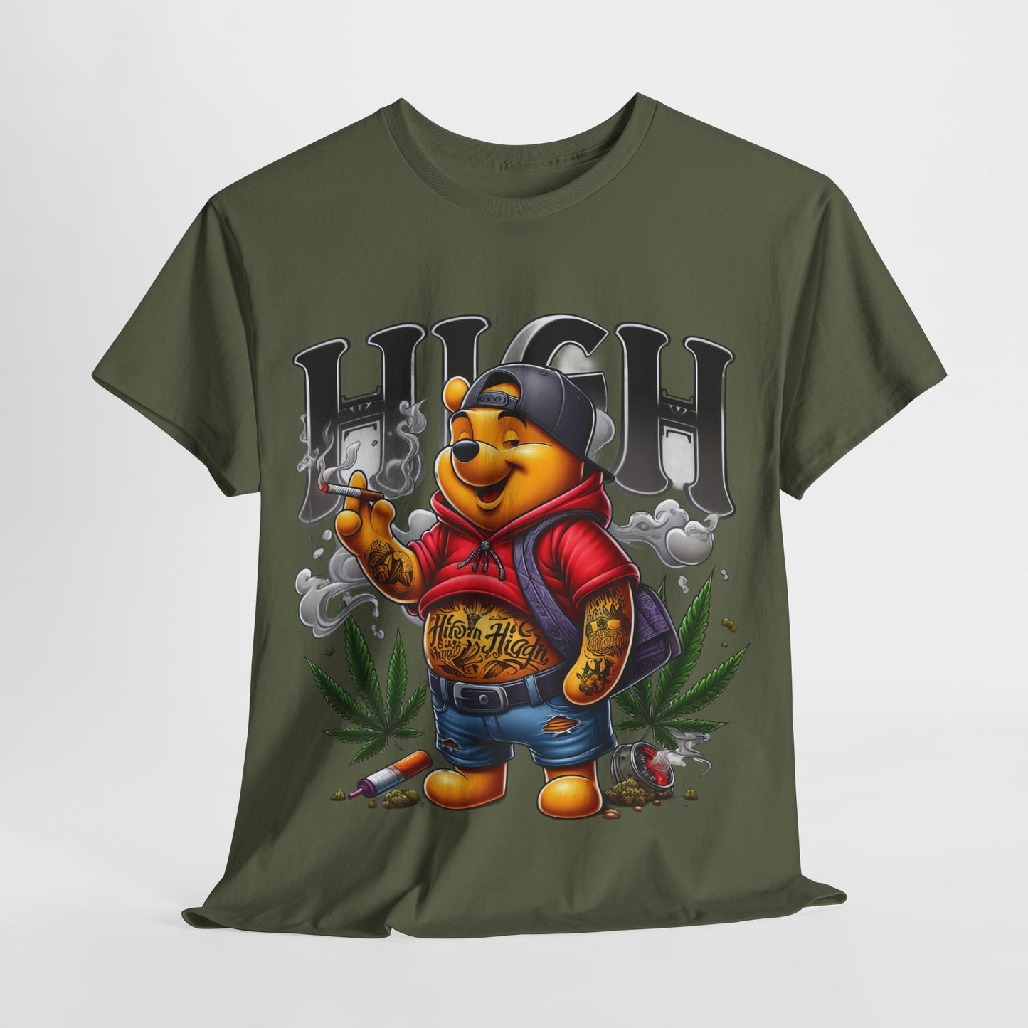 420 Dope Vibes Cool Bear #3 Unisex Heavy Cotton Tee