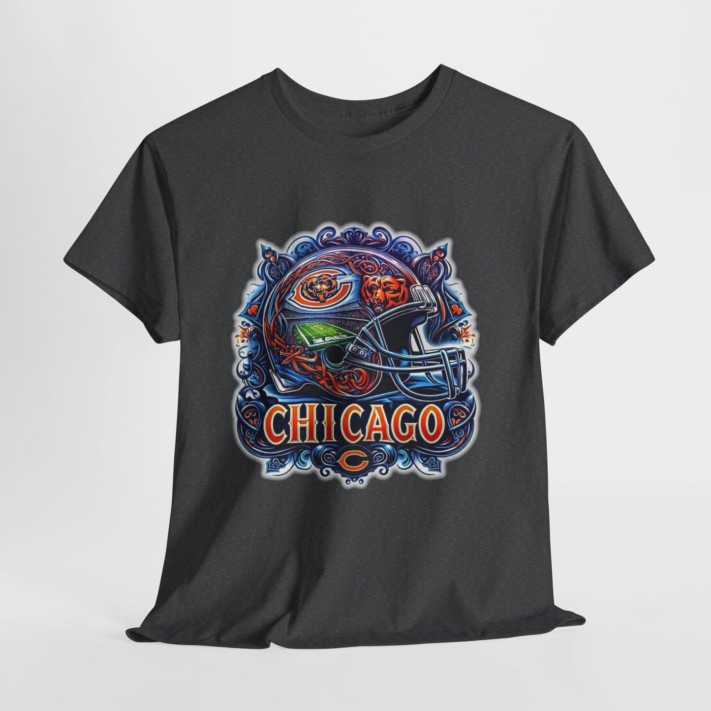 Sports Bears Football Helmet #2 Unisex Heavy Cotton Tee