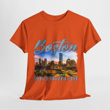 Boston area code Unisex Heavy Cotton Tee