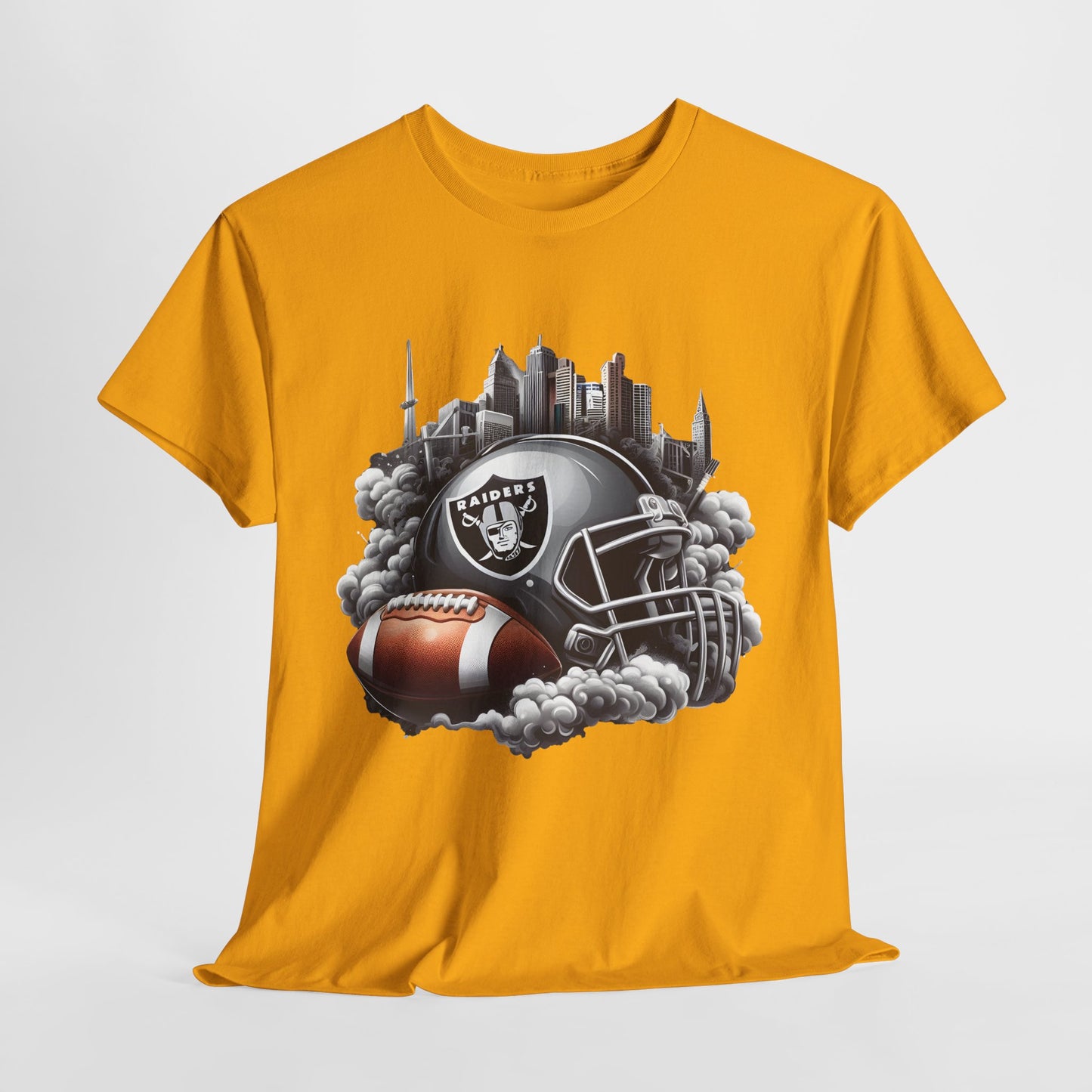 Sports Raiders Football Helmet #1 Unisex Heavy Cotton Tee