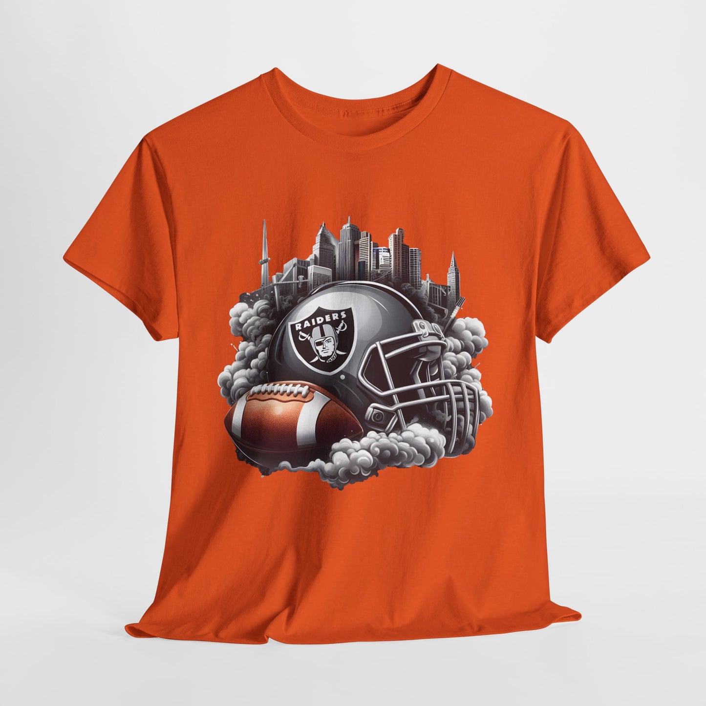 Sports Raiders Football Helmet #1 Unisex Heavy Cotton Tee