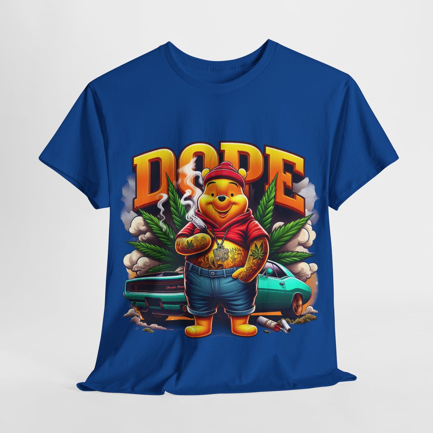 420 Dope Vibes Cool Bear #5 Unisex Heavy Cotton Tee