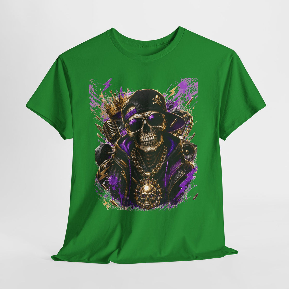 Hip-Hop Skeleton Man #1 Unisex Heavy Cotton Tee