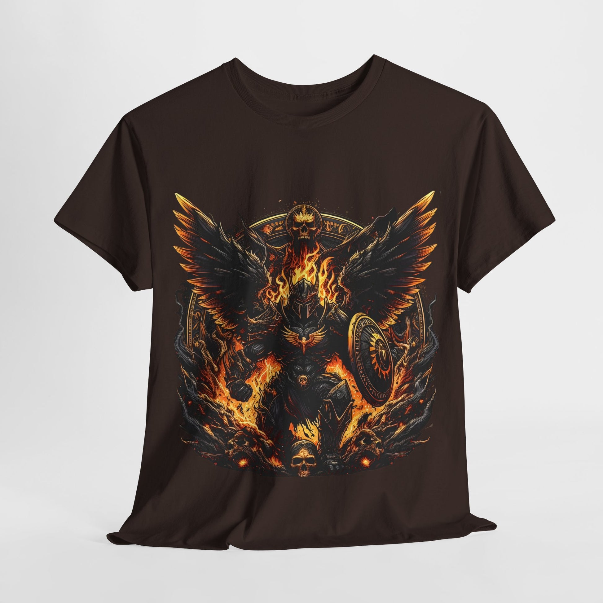 Armor Warrior Wings & Shield Unisex Heavy Cotton Tee - 312tshirts 2