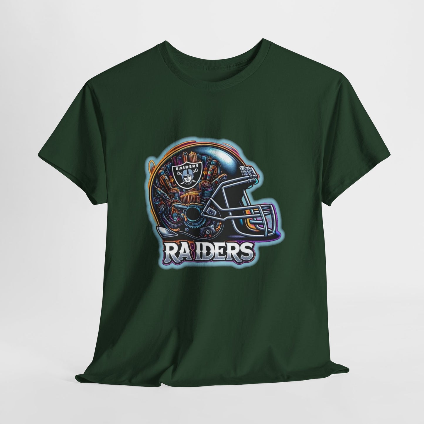 Sports Raiders Football Helmet #2 Unisex Heavy Cotton Tee