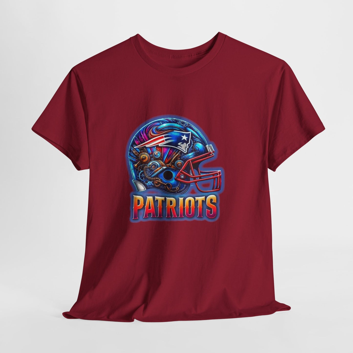 Sports Patriots Football Helmet #2 Unisex Heavy Cotton Tee
