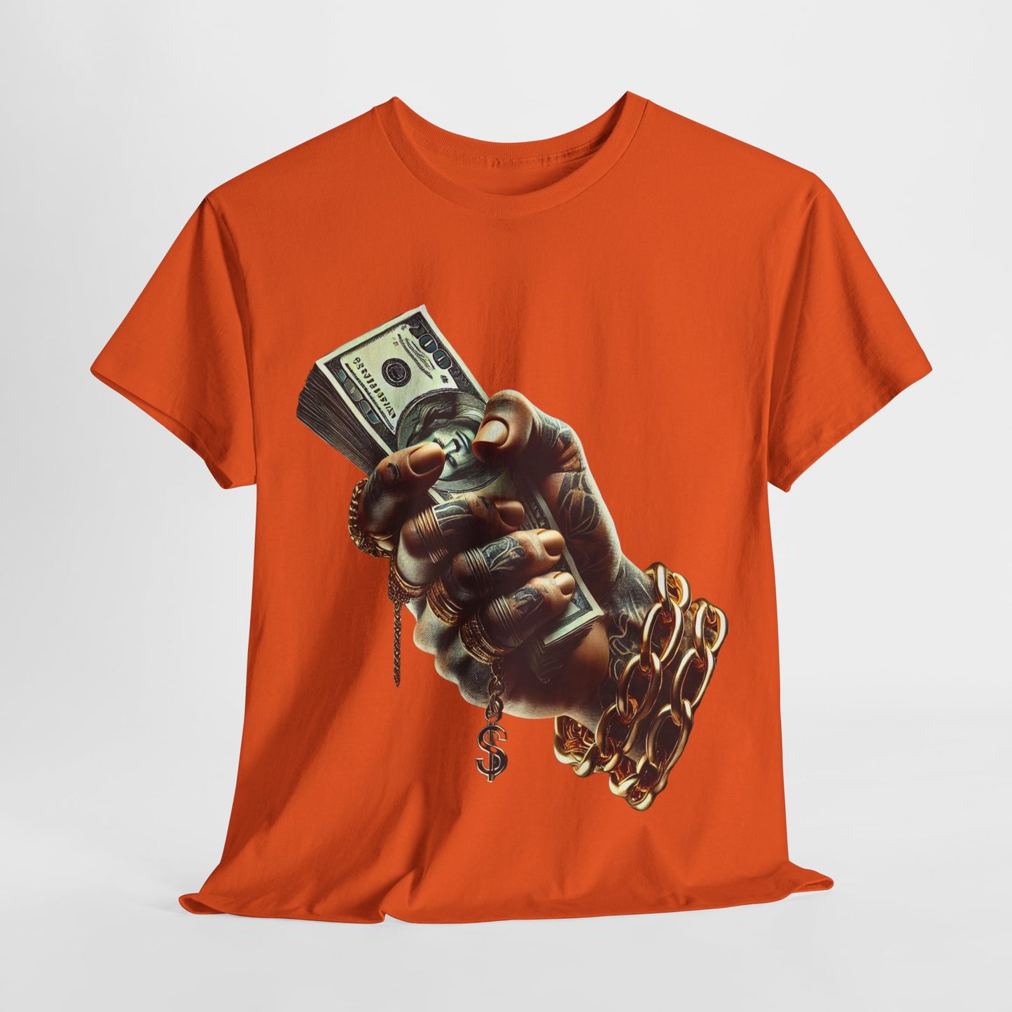 Tatted Hand Holding Cash Unisex Heavy Cotton Tee - 312tshirts 2