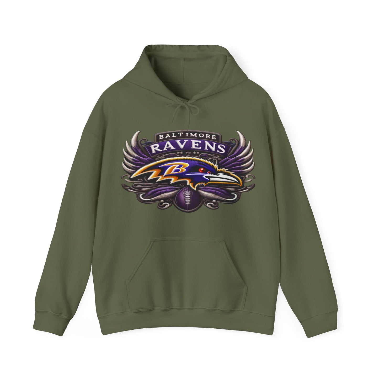 Sports Ravens Football Logo #1 Unisex Heavy Sweatshirt Hoodie