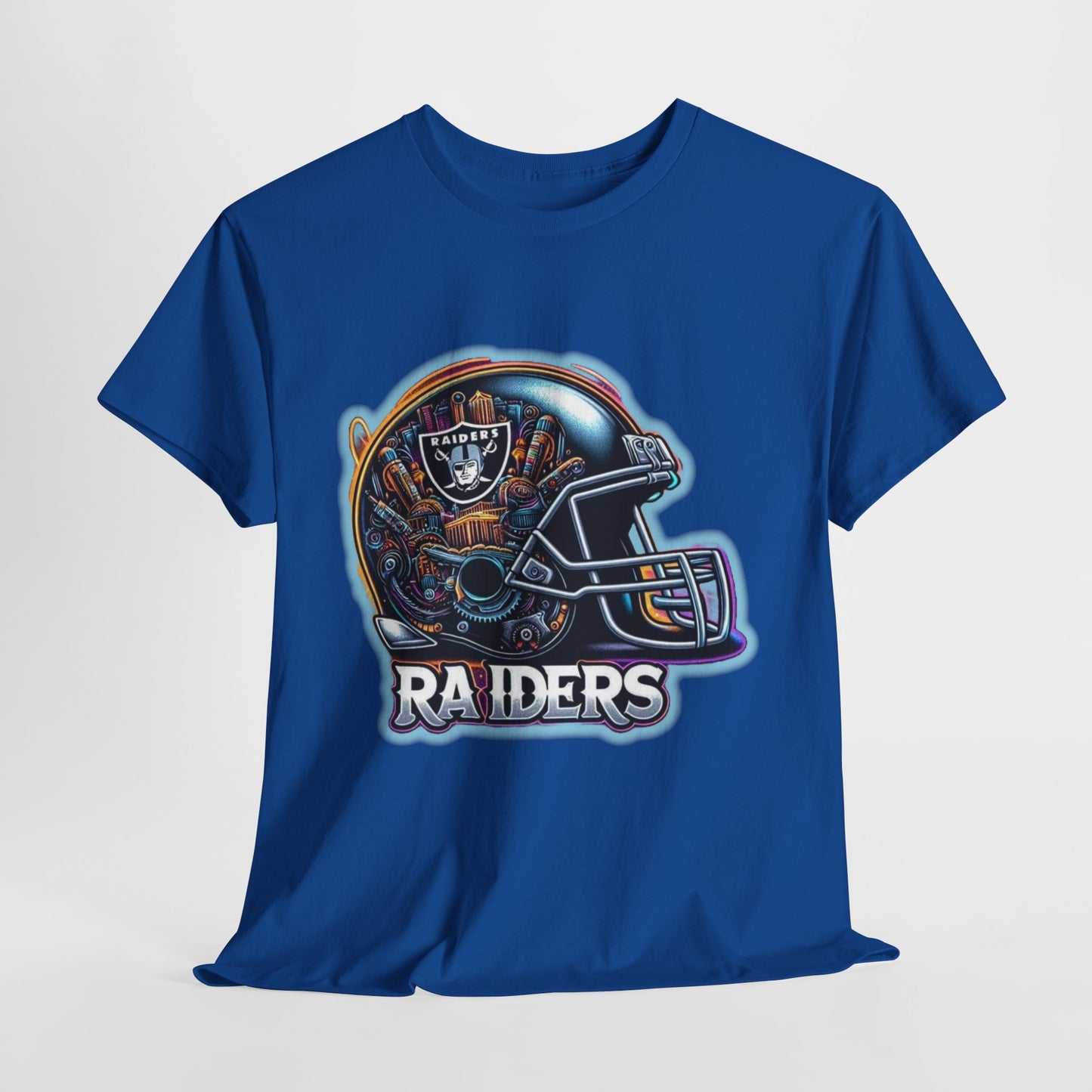 Sports Raiders Football Helmet #2 Unisex Heavy Cotton Tee