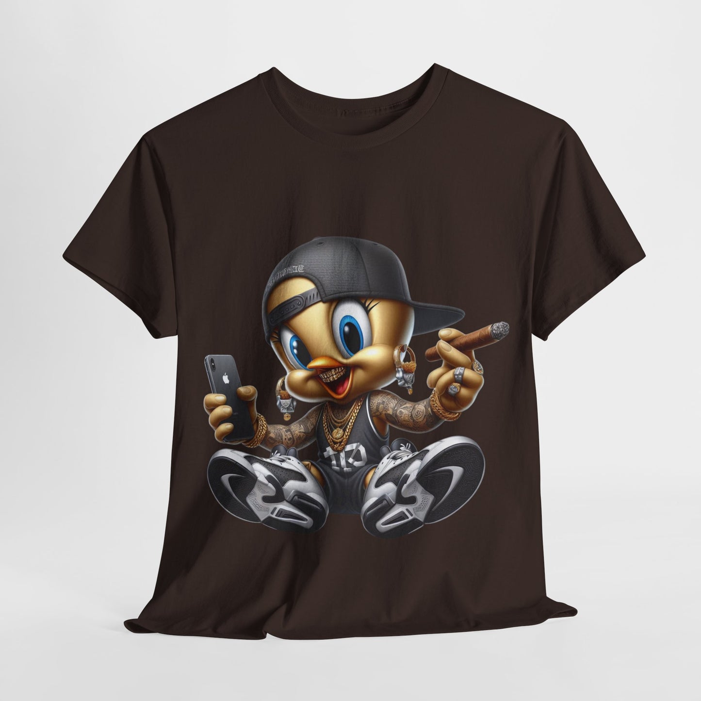 Gangsta Yellow Bird #1 Unisex Heavy Cotton Tee