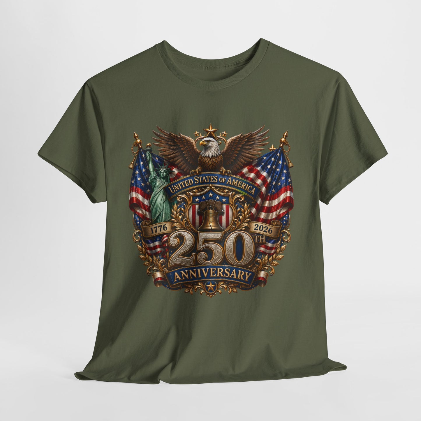 250 Years America #18 Unisex Heavy Cotton Tee - 312tshirts 2