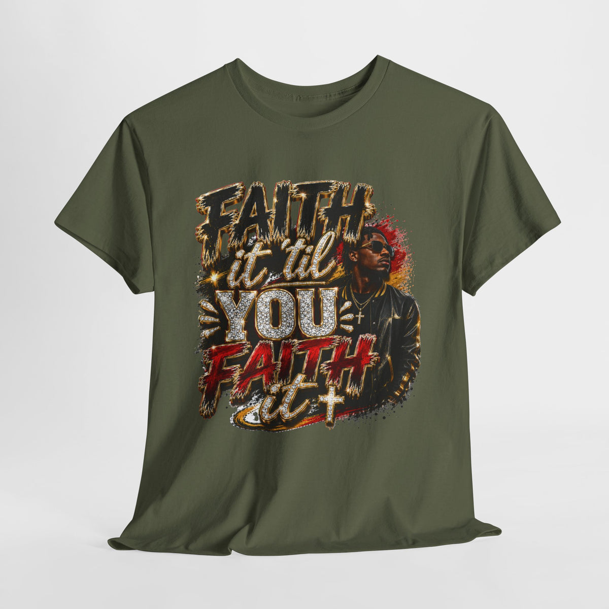 Faith It Til You Faith It #1 Unisex Heavy Cotton Tee