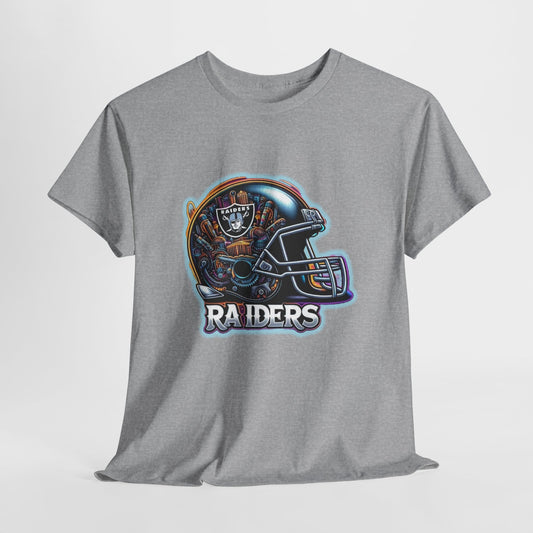 Sports Raiders Football Helmet #2 Unisex Heavy Cotton Tee